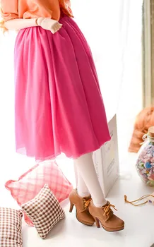 

BJD doll dress peach red Soft yarn dress for 1/3 BJD SD DD SD10 SD13 SD16 DDL DY Girl doll clothes accessories skirt