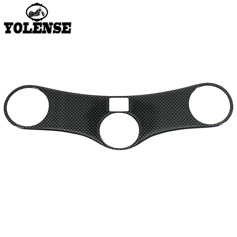 

For Honda CBR600RR F5 2005 2006 Carbon Fiber Triple Top Three Tree Upper Clamp Front Yoke Protector Cover Decal Pad