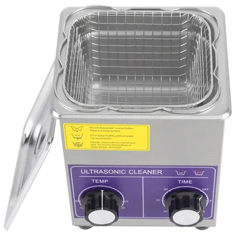 

2L Stainless Steel Ultrasonic Cleaner Heated Cleaning 80W Machine with Basket Tools Accessory Mechanical Series 40KHz