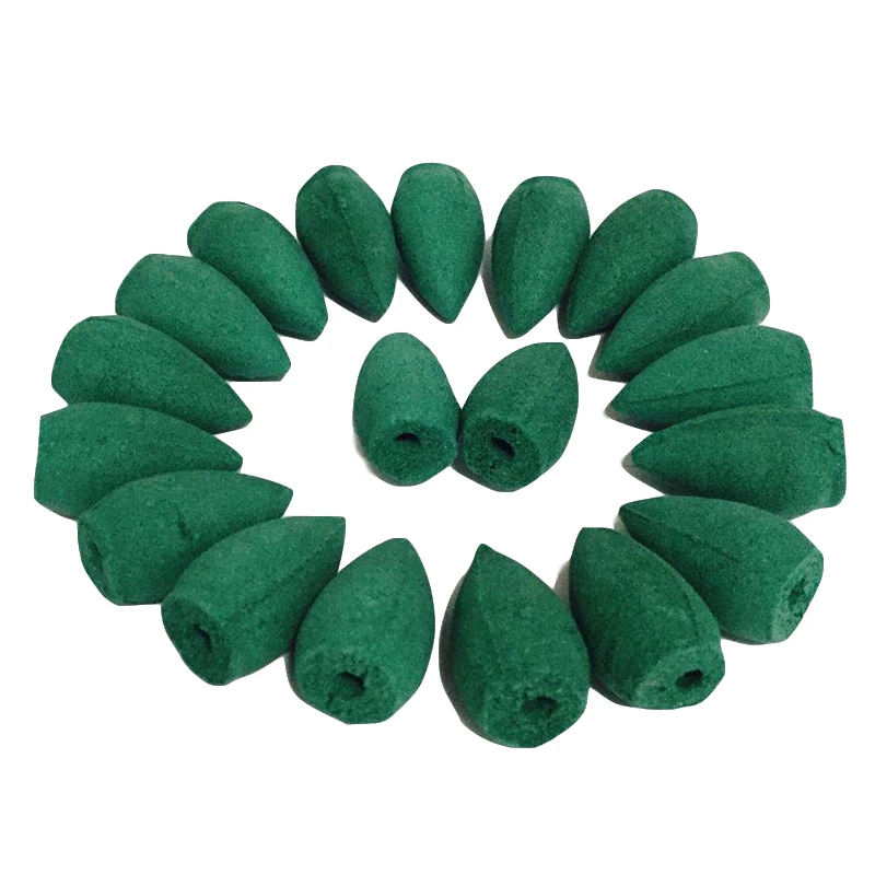 9 Kinds of Fragrance Chinese Backflow Incense Cones Lily Rose Lavender Mint Carnation Jasmine Green Tea Back Flow Incense 10pcs  (7)