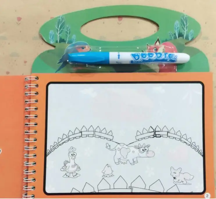 1PCS 22x21cm Animals Water Drawing Book N 1 Magic Pen Water Coloring Writing Board Doodle Mat For Kids Educational Learning Toys 1PCS 22x21cm Animals Water Drawing Book N 1 Magic Pen Water Coloring Writing Board Doodle Mat For Kids Educational Learning Toys