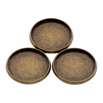 

10pcs/lot Pendant Base Paste Stone 10/12/14/16/18/20/25mm Jewelry Pendant Tray Blank Cabochon Setting Cameo Base