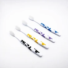 4 цвета мультфильм милый корова шаблон зубная щетка ручка зубная щетка двойная Ультра для ухода за зубами мягкая щетка для взрослых зубная щетка