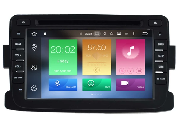 Android 6 0 CAR Audio DVD player FOR RENAULT Dacia Duster Logan gps Multimedia head device