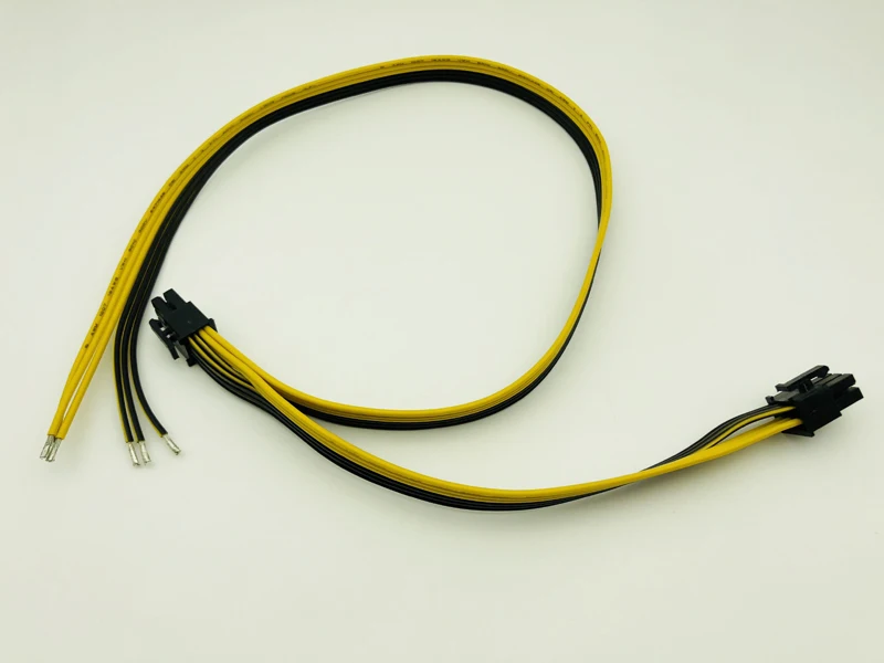 Dual 6pin Power Cable 50+20cm for DELL2950 1470 Series Server Power Conversion Graphics Card Cables Power Supply for BTC Mining