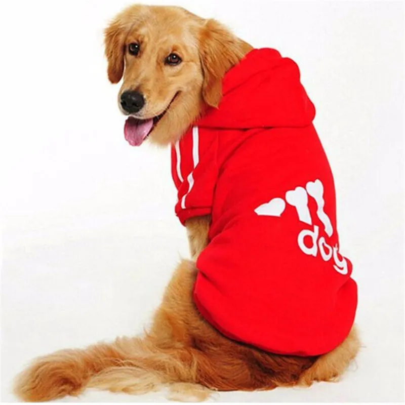 

Winter Pet Dog hoodies Small Medium Dog Clothes For Puppy Fleece Sweater Shirt Pet Big Dog Clothing Golden Apparel XS-4XL