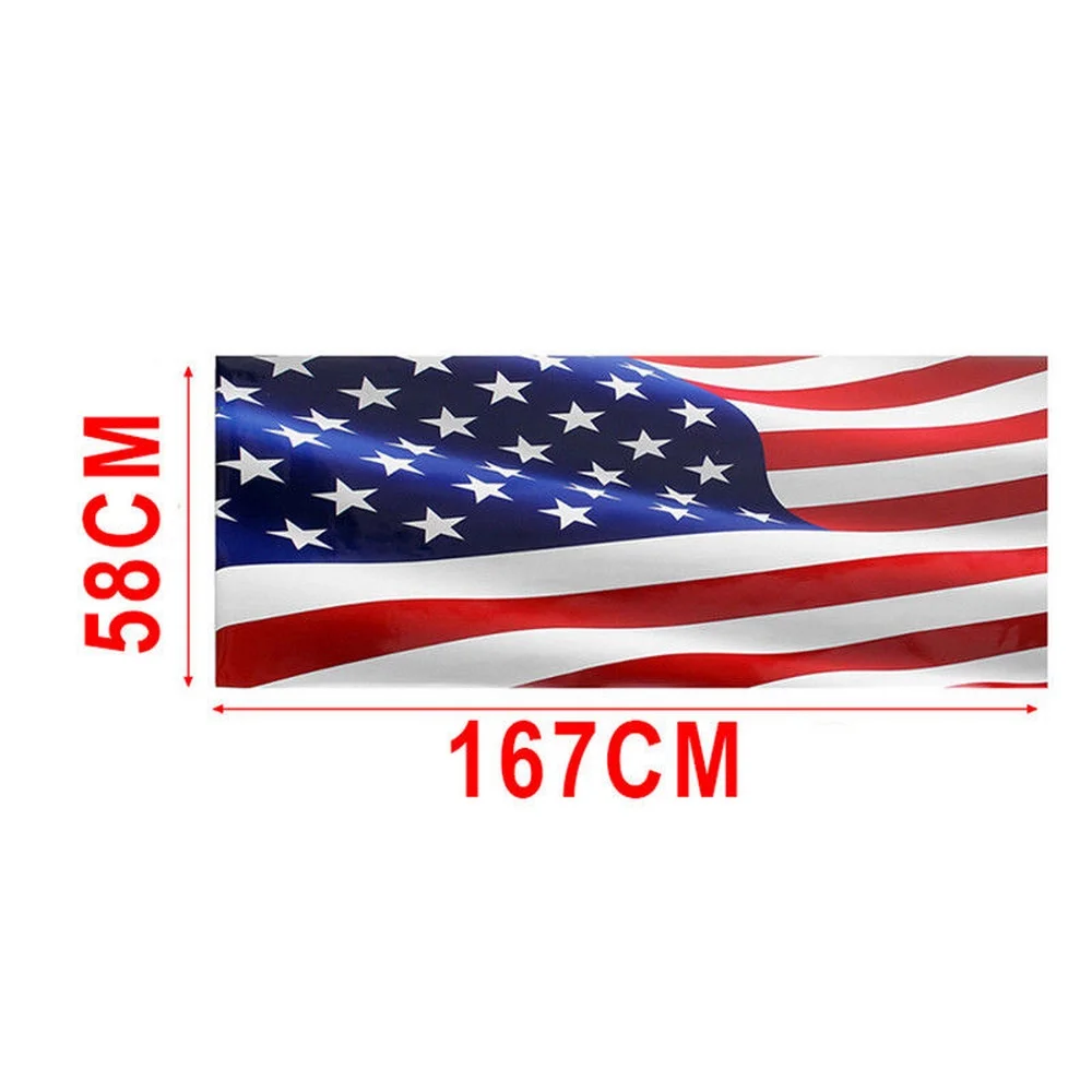 Car Stickers American Flag 167CM X 58CM Waterproof for Truck SUV Tailgate Wrap Decal Sticker Vehicle Auto Exterior sticker Car Stickers American Flag 167CM X 58CM Waterproof for Truck SUV Tailgate Wrap Decal Sticker Vehicle Auto Exterior sticker