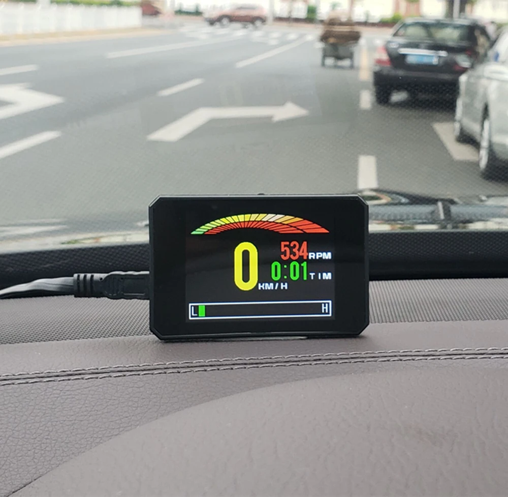 GEYIREN P16 5,8 TFT OBD Hud Дисплей Цифровой Автомобильный проектор скорости бортовой компьютер OBD2 измеритель скорости лобового стекла