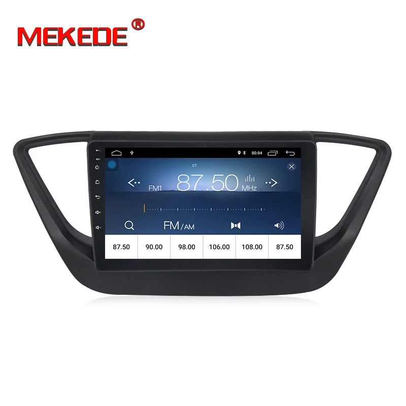 Top Ultra cheap!Mekede car gps dvd player for Hyundai Verna 2017 with android8.1 quad core wifi bluetooth radio gps navigation 4