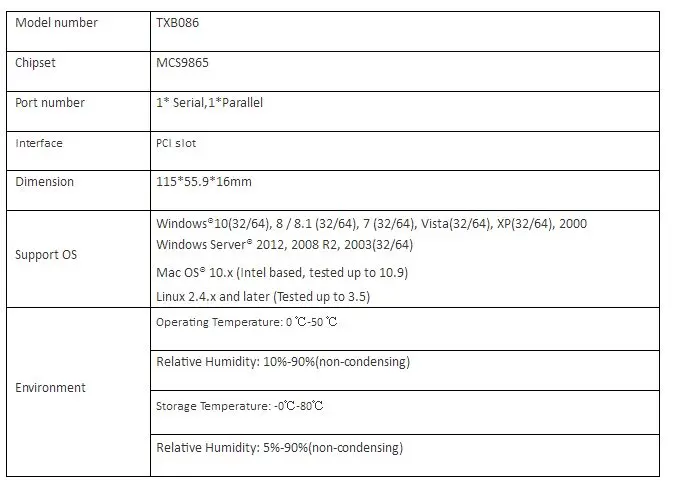 Большой-Q RS232 последовательный порт COM и DB25 принтер параллельный порт LPT Райзер-карта PCI адаптер конвертер TX382A или AX9865 чип