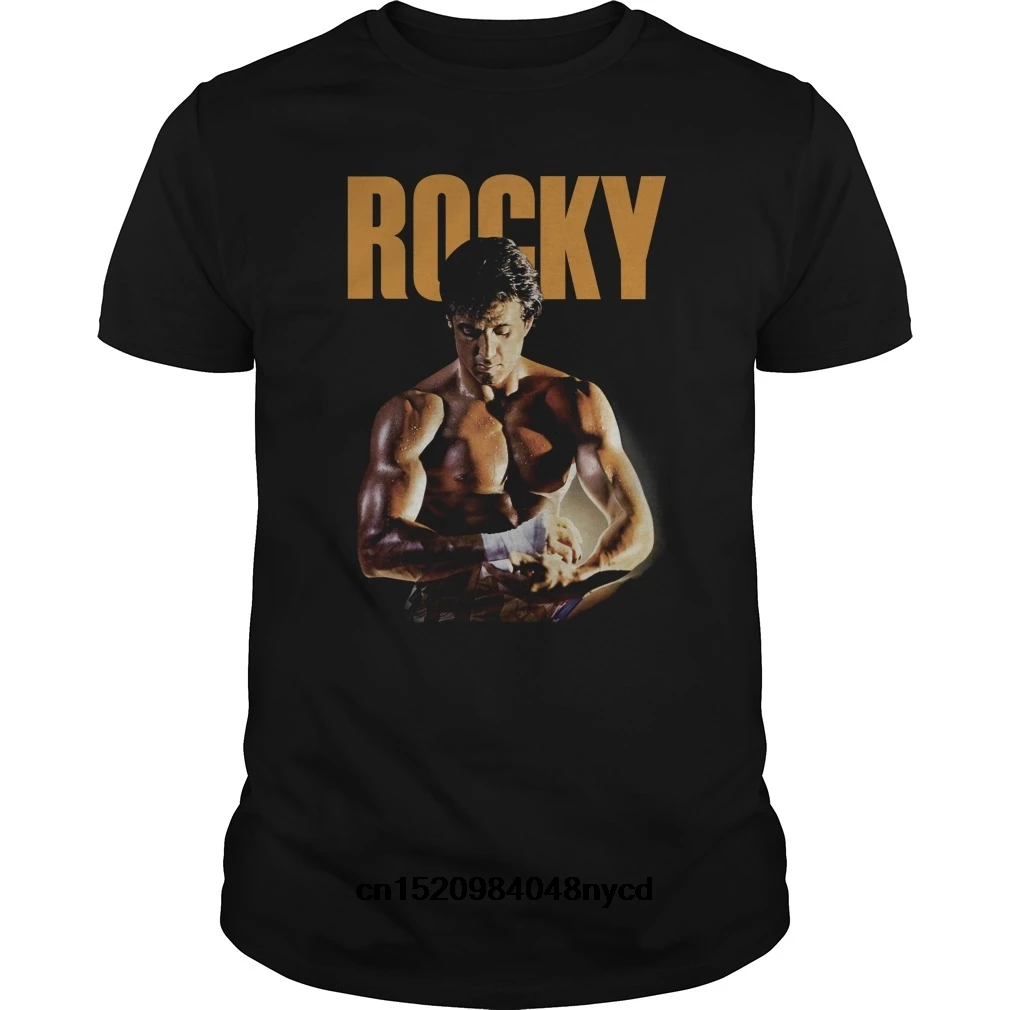 Забавные футболки тесьмой кулак ROCKY Футболка 2018 модная футболка мужская