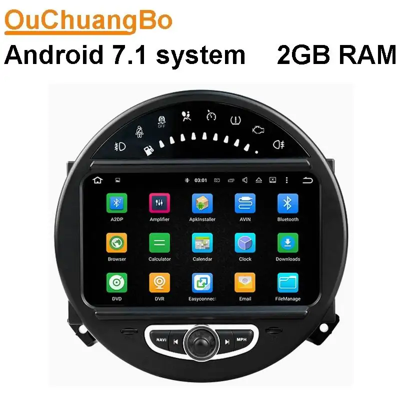 Android 7 1 font b Car b font navigation stereo radio for Mini cooper 2006 2013