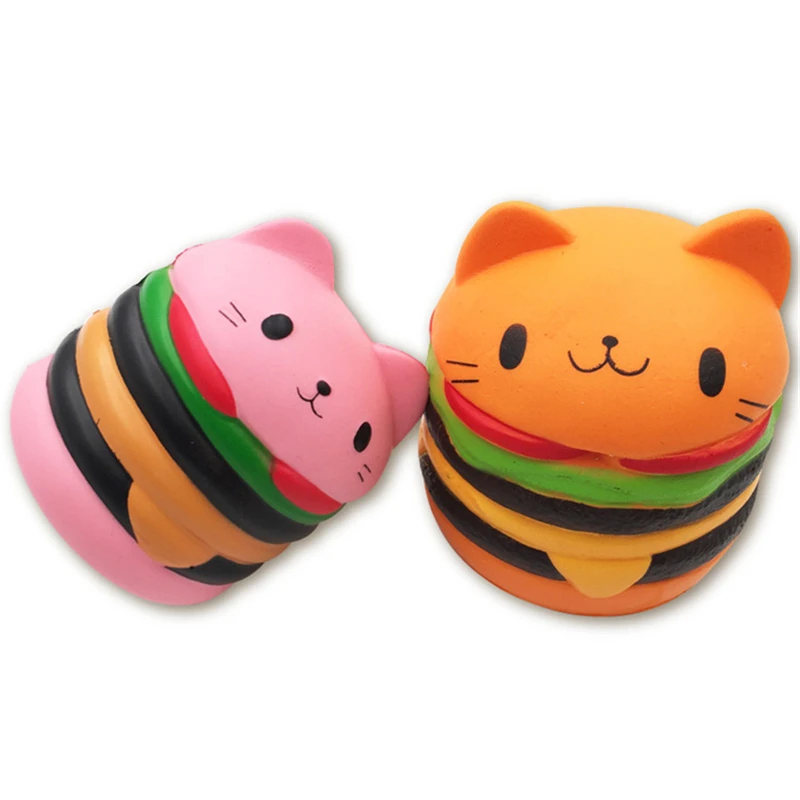 Exquisite-Fun-cat-Hamburger-Scented-Squishy-Charm-Slow-Rising-Simulation-Kid-Toy-Stress-reliever-Squeeze-Toys (1)