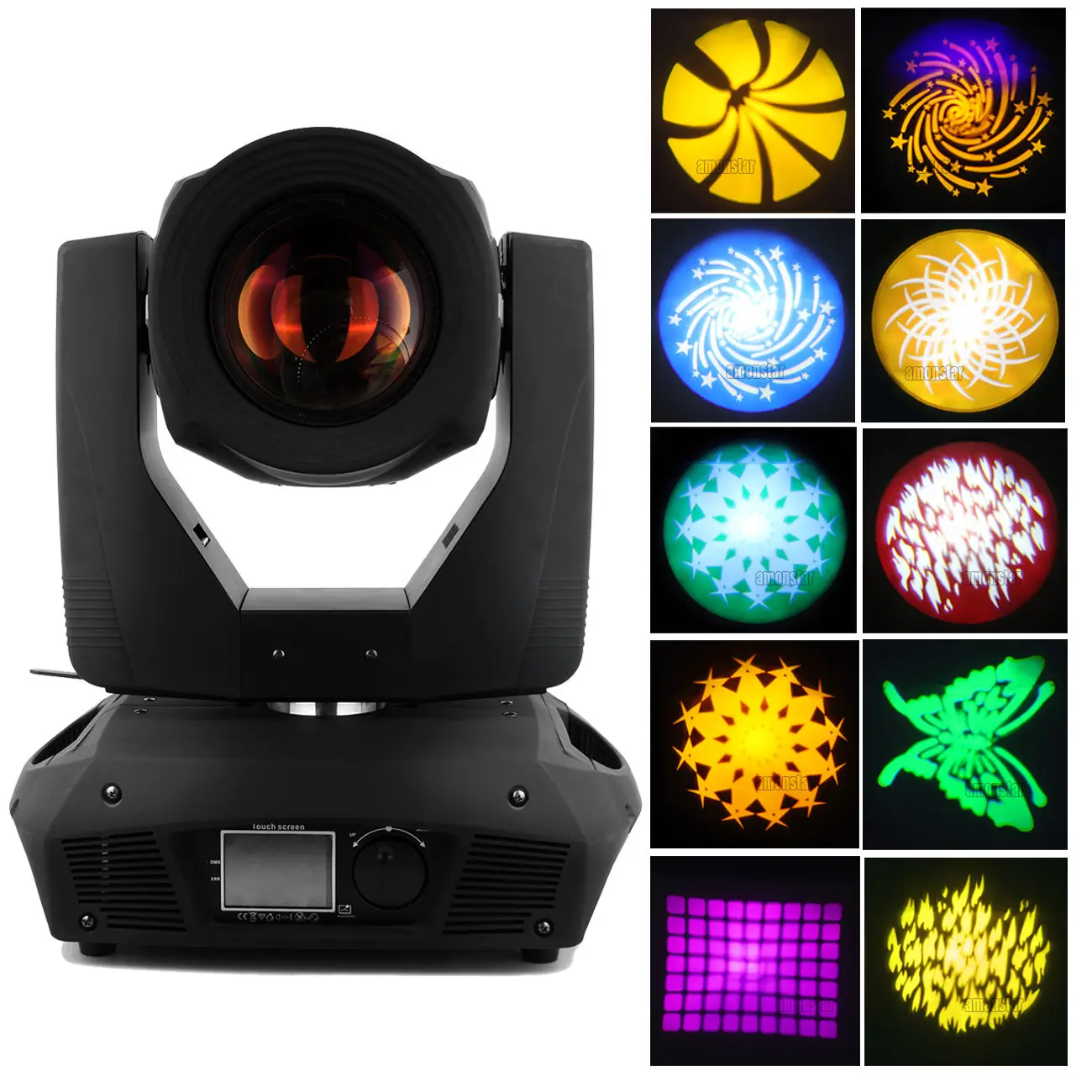 330W 15R Beam Moving Head Light Gobos Zoom 16 Prism DMX Wedding DJ