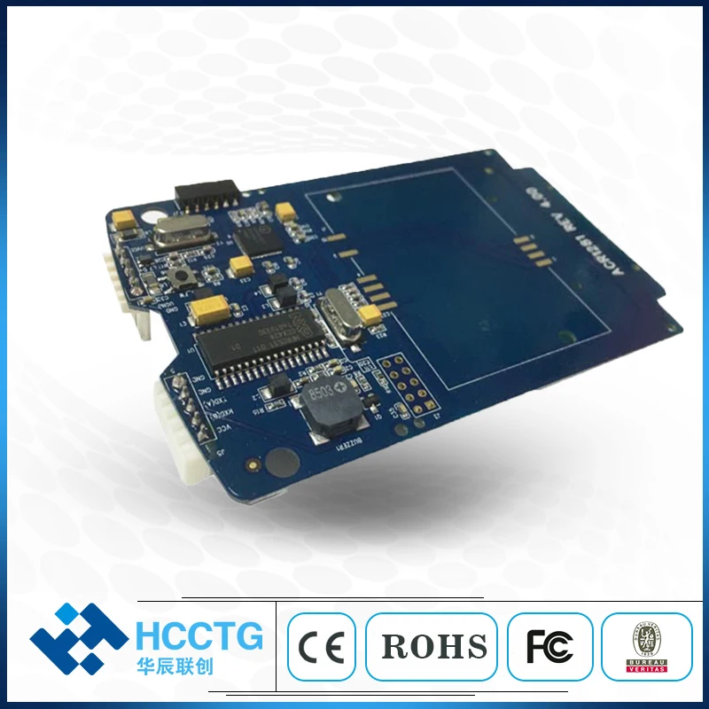 2016 серийный интерфейс ISO 14443 Бесконтактный 13,56 МГц NFC смарт-ридер модуль с слотом SAM ACM1281S-C7