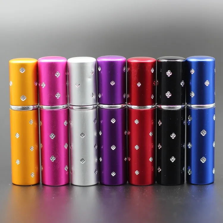 Bomba de Pulverização de Atomização Frasco de Perfume Anodizado de Alumínio Compacto de Viagem Lote Atacado ml 10 Dot Vidro Vazia Garrafa Reutilizável 15 Pçs - 2 lote Atacado Frasco de Perfume ml 10