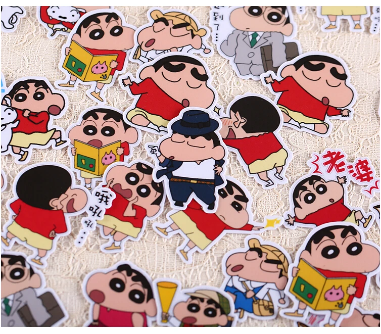 32 шт. творческий каваи самодельные Crayon Shin-Chan Nowara Shnnosuke красивые наклейки/декоративные наклейки/DIY craft фотоальбом