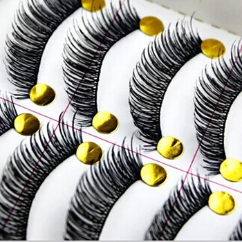 

30Pairs Cotton Stalk Black Eye Lashes Long Thick False Eyelashes Fake Eye Lashes Maquillaje Eyelash Extension Tool False Lashes