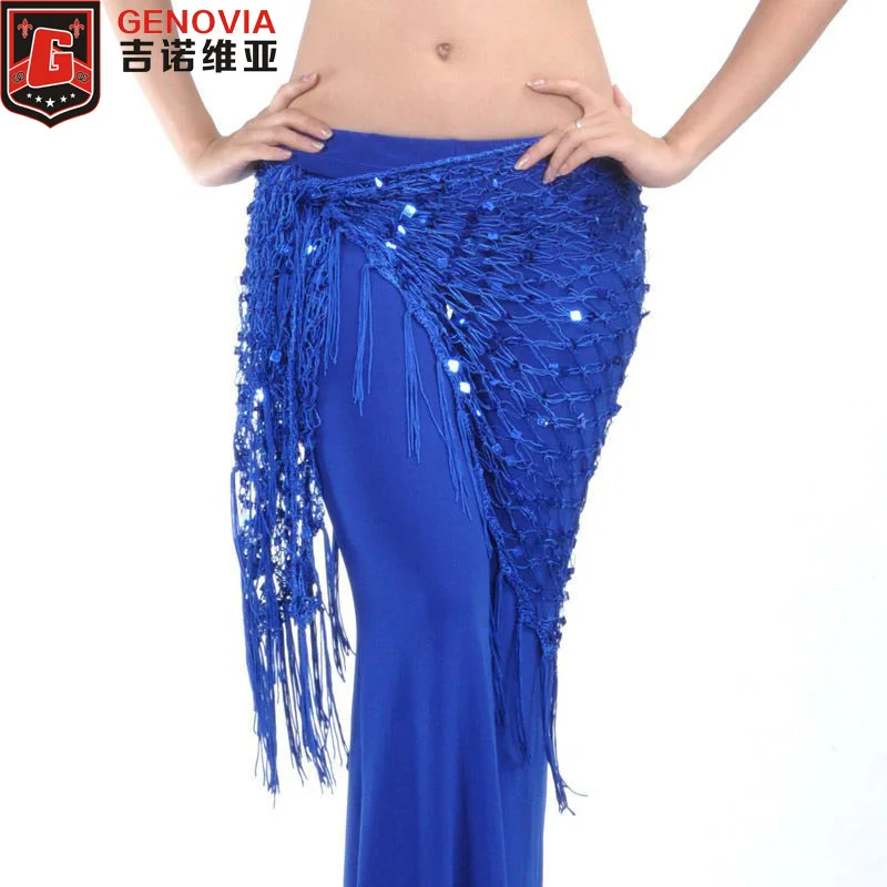 

Hot 2014 New Belly Dance Egypt Hip Scarf Triangle Shawl 10 colours