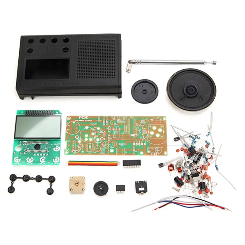 DIY FM Radio Kit Electronic Learning Assemble Suite Parts For Beginner
