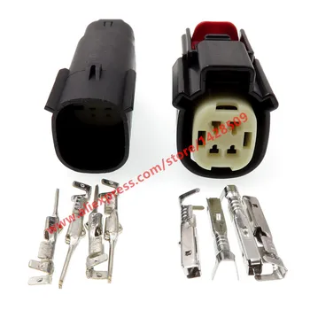 

5 Sets 4 Pin Female Male Automotive Light Connector Plug 33472-0401 33472-4049 For Ford