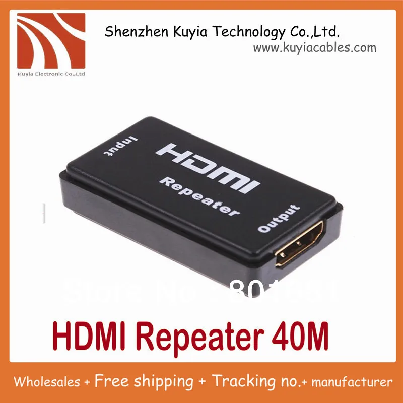 

Free Shipping Wholesale Mini HDMI Repeater Extender HDMI Amplifier Booster 130FT 40M 1080p 1.65G bps
