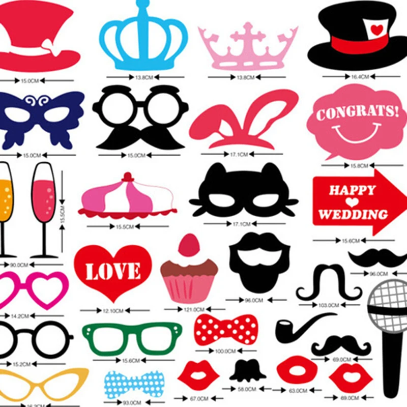 

Photo Booth props wedding bride wedding decorations baby birthday party decoration photo booth props Wedding accessories event