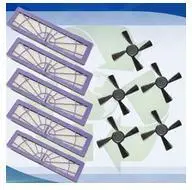 

5* Hepa Filters + 5*Side Brushes kit for Neato Botvac 945-0123 70 70e 750 80 85 D80 D85 Robotic Cleaner High Quality