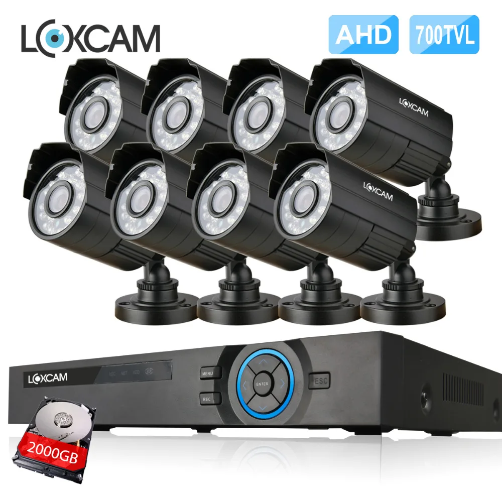 8 канальная камера видеонаблюдения 8CH AHD L 960 H DVR система x 700TVL наружная