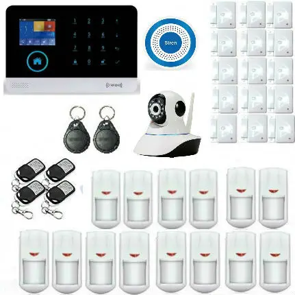 YoBang Security WIFI 3G Spanish Russian English Dutch Language Android IOS APP Smart Home Office Security Alarm Sensor System.