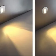 10 шт./лот 3 Вт Led Footlight квадратные настенные светильники для лестницы шаг/фойе, настенные Угловые лампы, круглые/квадратные AC90-260V