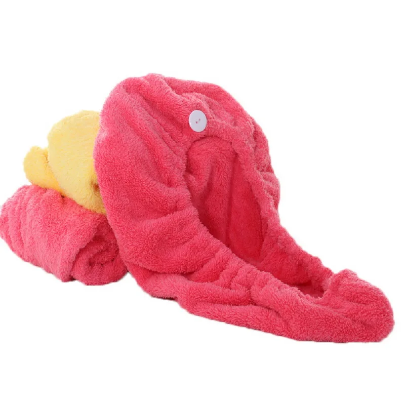 1pcs Water Absorbing oral Velvet Korean Dry Hair Cap Shower Cap Quick