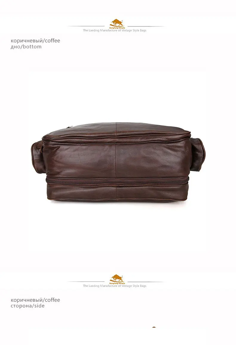 DongFang Miracle из натуральной кожи, трендовые дорожные сумки, сумка для ноутбука, вещевые сумки, сумки через плечо, сумки