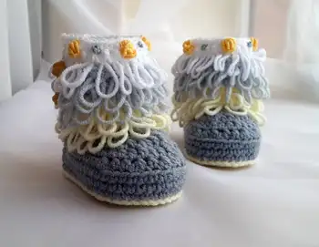 

Crochet Handmade Crochet Baby Shoes slipper bootie number 19071503