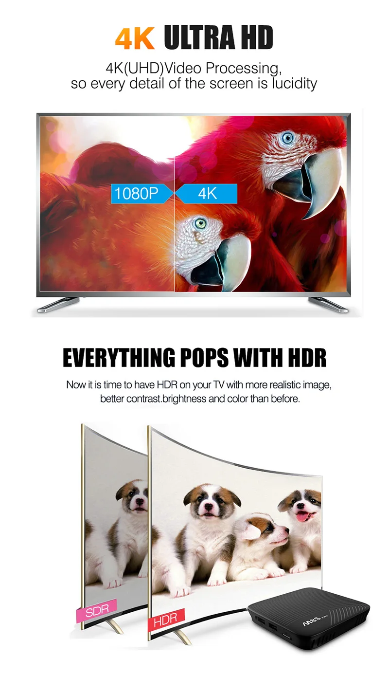 M8S PRO Android 7.1 tv box Amlogic S912 octa core Smart media player 2GB 16GB or 3GB 16GB 2.4G&5G wifi BT4.0 4K*2k set top box