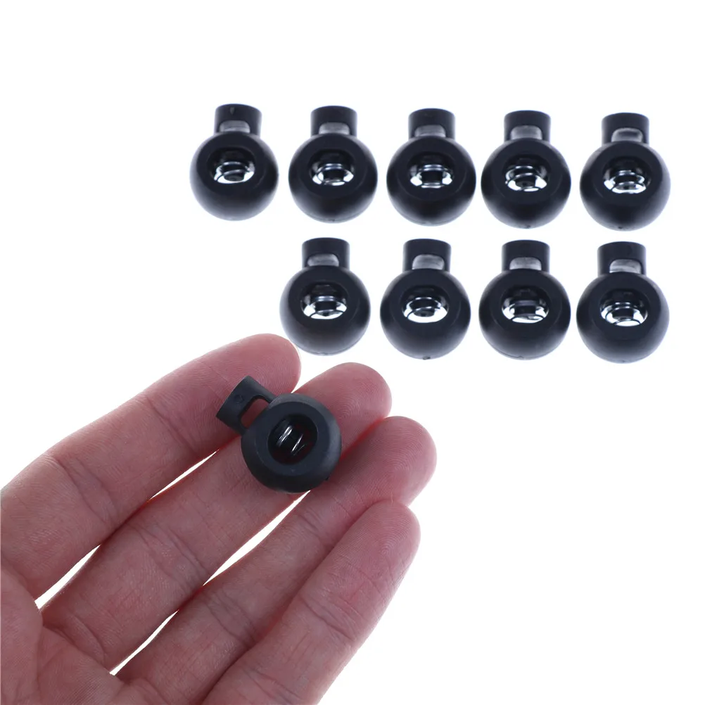 10pcs Shoe Lace Shoelace Buckle Rope Clamp Cord Lock Stopper Running Supply JH 