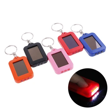 

Portable Outdoor Solar Power Flashlight Lamps 3 LED Light Keychain Keyring Torch Emergency Camping Lamp Backpack