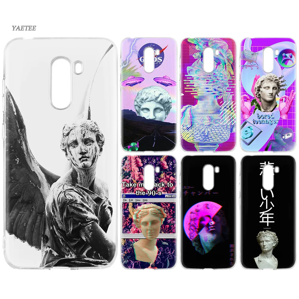 

Aesthetic Statue Sad Soft Protective Case For Xiaomi Redmi Note 7 6 Pro 5 4 4X Xiomi Mi F1 S2 A2 Lite 9 8 Mix 3 Cover Coque
