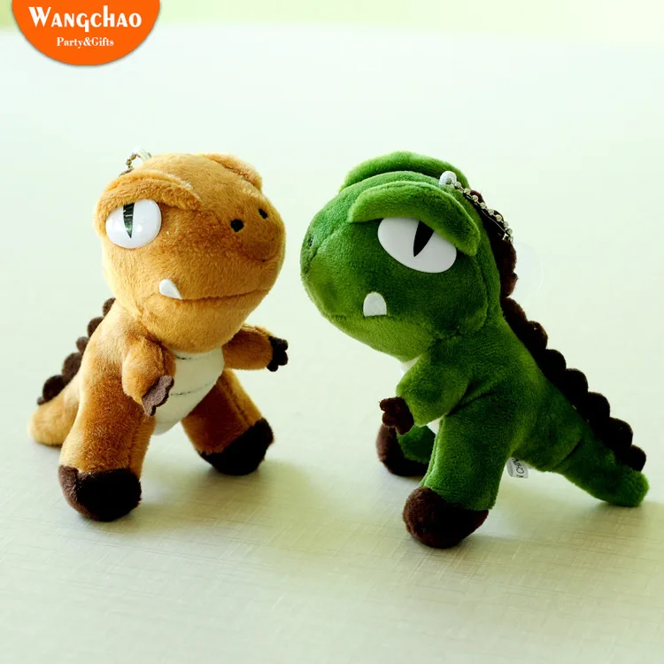 

1pc Pom Pom Tyrannosaurus Plush Dinosaurs Party Birthday Gift Woman Bag Charms Trinket Dinosaur Toy Keychain Child Party Gift