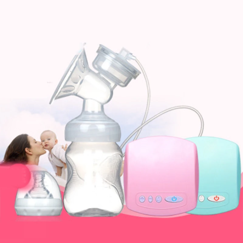 

Single Electric Breast Pump Portable USB Charging Breast Pumps Wide Aperture 2 Modes Safety Material With 150ml Baby Bottle