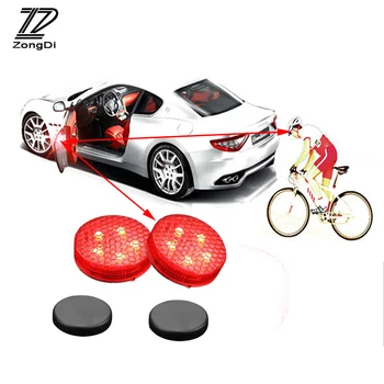 

ZD Car Door Warning Signal Crash Strobe Light 5 LED Stickers For Renault Megane Duster VW Touran Passat B6 Golf 7 T5 T4 Fiat 500