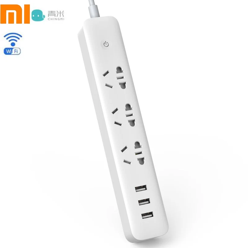 Умная розетка XiaoMi Qingmi с 3USB портами умный удлинитель Wi Fi 5 В/2 4 А быстрая зарядка