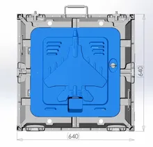 P10 indoor 640 640mm 4scan die casting aluminum rental cabinet led board smd 3 in 1