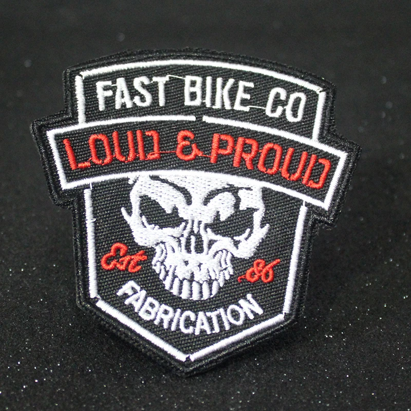 

Pulaqi Skull Rock Patch On Clothes Iron On Patches Embroidered Patches For Clothing Punk Biker Patch Badges Stickers For Clothes