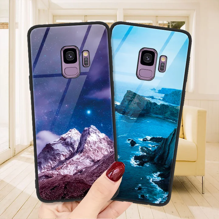 

Natural Scenery Tempered Glass For Samsung Galaxy S8 S9 S10 Plus Lite Note 9 8 For Samsung Galaxy J5 Prime J4 A6 Plus 2018 Case