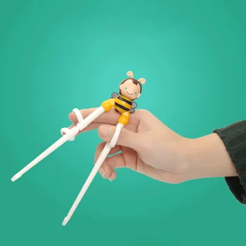 

Children's Cartoon Training Chopsticks Bee Baby Training Practice Chopsticks Kids Tableware Training Learning Easy Fun to Use