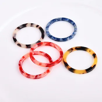 

DIY accessories Korea acetate circle ring earbob minimalist geometric earrings materials.