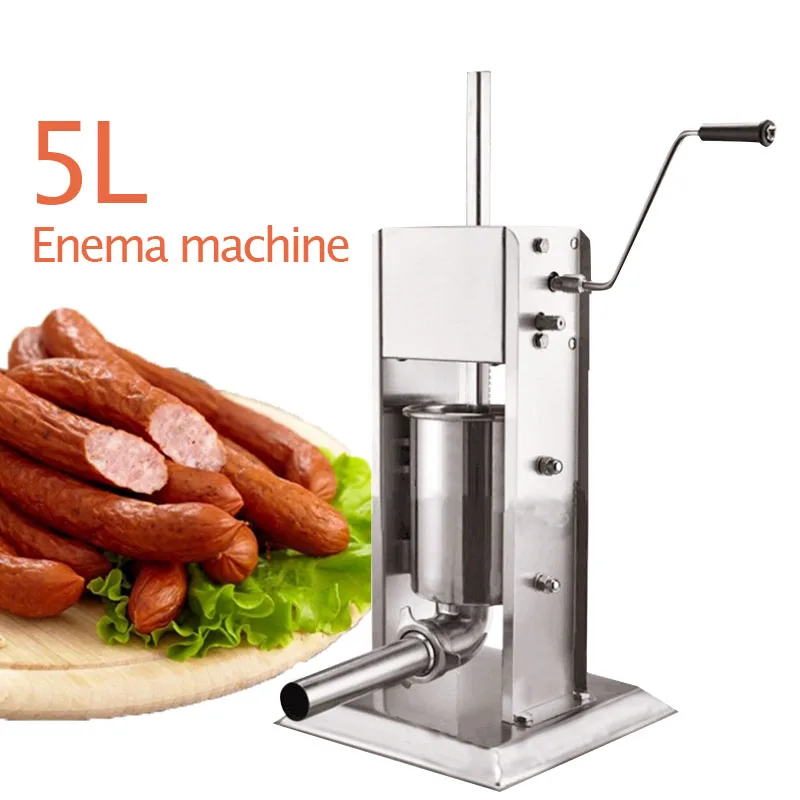 

5L Manual sausage filling meat processing machine sausage making machine restaurant home stainless steel