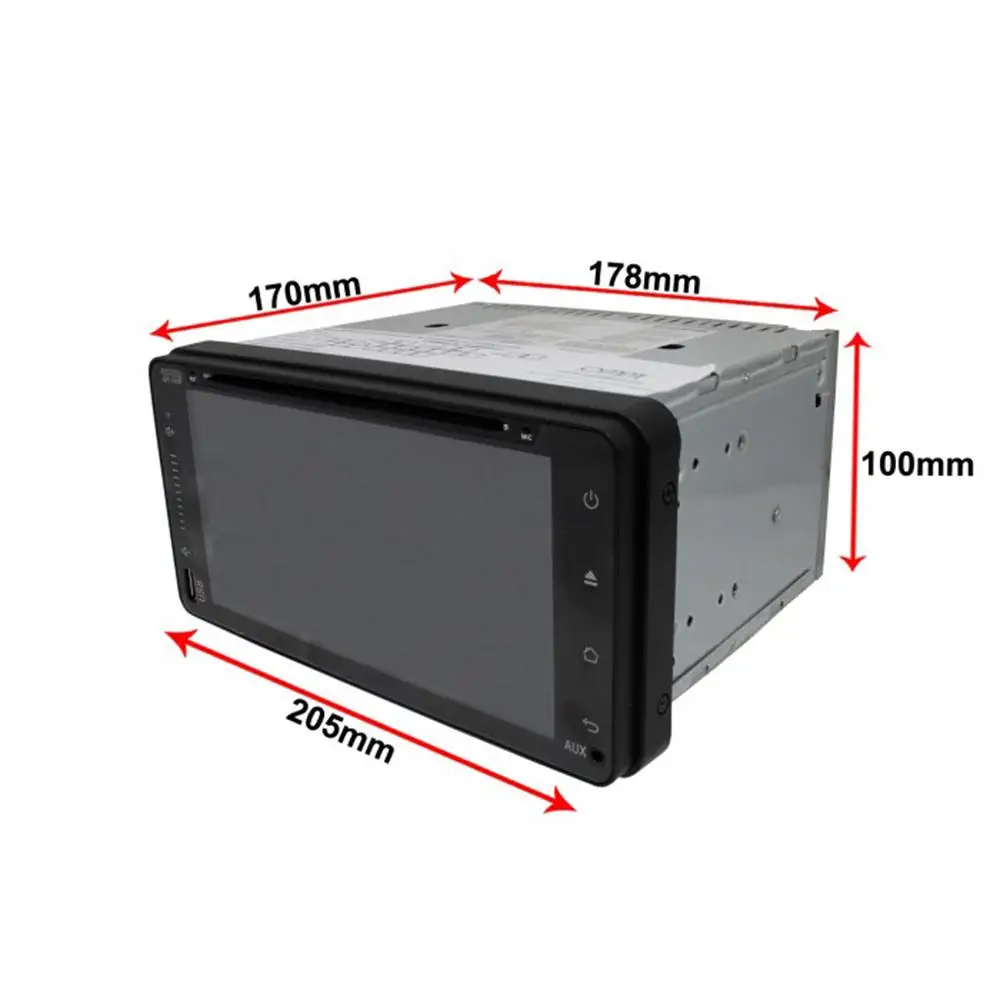 Cheap 6.95" FULL TOUCH Car DVD player with GPS(optional),audio Radio stereo,AUX,BT/TV,car multimedia headunit for TOYOTA Universal 5