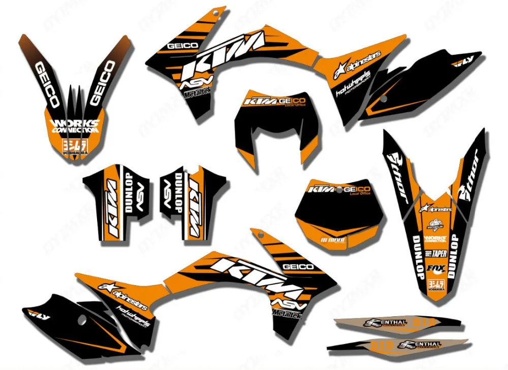 

Graphics Decals Stickers Motocross MX For KTM SX SXC XCW XCF-W 125 200 250 300
